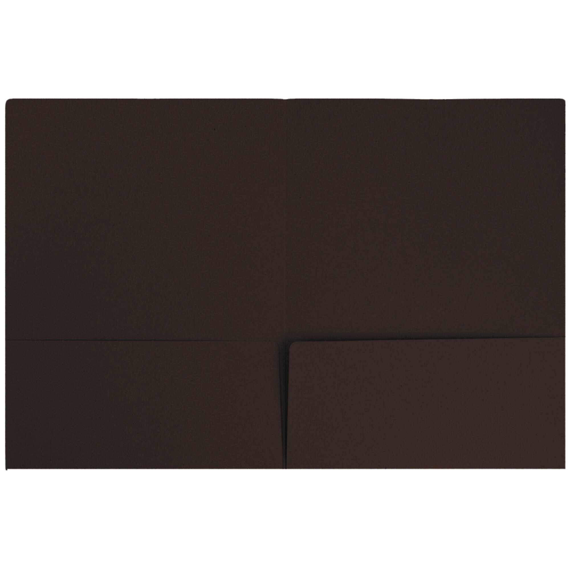 JAM Paper Chocolate Brown 2-Pocket Folders